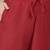 Women red embroidered poly silk stiched straight kurta trousers suit set