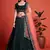 Delightful dark green sequins embroidered heavy georgette indian designer ethnic lehenga dress