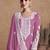 Pink chinon embroidery designer sharara suit