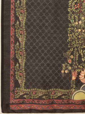 women black silk blend solid embroidered straight kurta trouser with dupatta 6