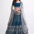 Blue  Embroidered Lehenga Choli