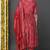 Women red printed polyester stiched flared kurta palazzo suit set