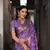 Sky-Blue Women'S Pure Gharchola Bandhej Dola Silk Blend Saree