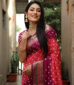 Multi Women'S Pure Gharchola Bandhej Dola Silk Blend Saree