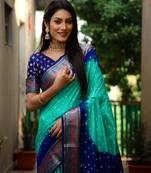 Multi Women'S Pure Gharchola Bandhej Dola Silk Blend Saree