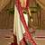 Off white colour georgette silk printed patola sarees with blouse