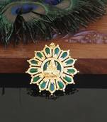 Kerala style gold plated palakka temple pendant