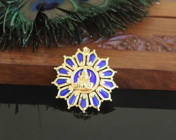 Kerala style gold plated palakka temple pendant 1