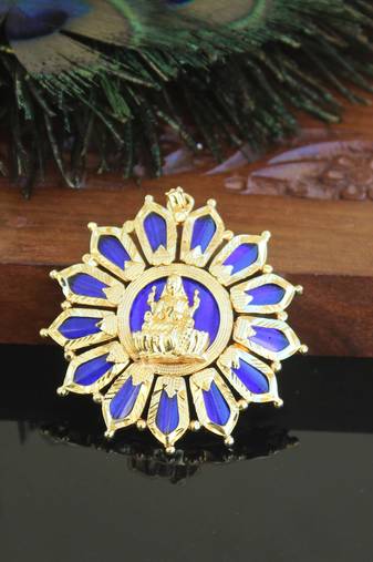 Kerala style gold plated palakka temple pendant