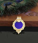 Kerala style gold plated palakka pendant