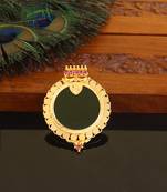 Kerala style gold plated palakka pendant