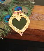 Kerala style gold plated palakka pendant