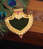 Kerala style gold plated palakka pendant