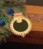 Kerala style gold plated palakka pendant