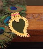 Kerala style gold plated mango palakka pendant