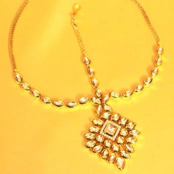 Kundan Meenakari Bridal Maang Tikka 1