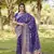 Violet Woven Design Gharchola Bhandhej silk blend Saree With Blouse