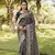 Black Woven Design Gharchola Bhandhej silk blend Saree With Blouse