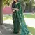 Green Woven Design Bandhej silk blend Saree With Blouse