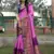 Lavender woven design bandhej kanjivaram soft silk blend saree