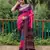 Pink Woven Design Bandhej Soft silk blend Saree