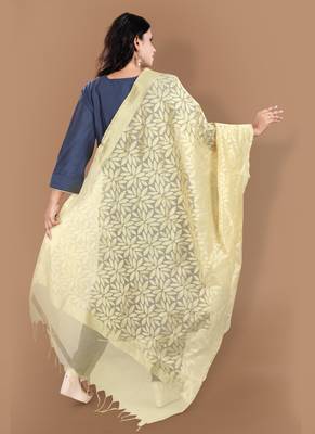 Gold Zari Woven Banarasi Brocade Dupatta 3