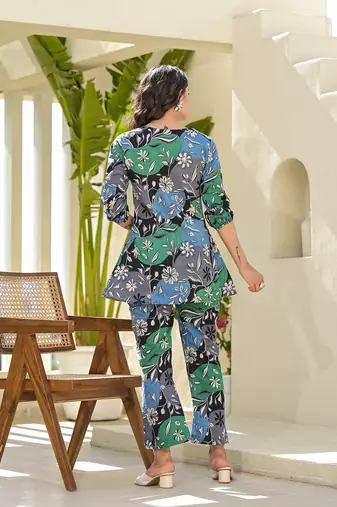  multi cotton ethnic motifs print co-ord set