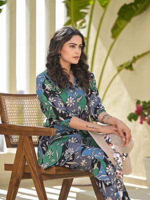  multi cotton ethnic motifs print co-ord set 5
