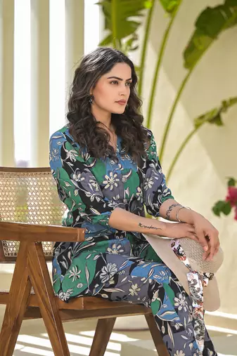  multi cotton ethnic motifs print co-ord set