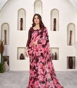 Sophisticated Pink Weight Less Classic Sari