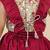 Kids farm girls maroon sleeveless silk floral printed & lace embellished crop top & dhoti set