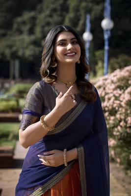 Women Kanchipuram With Weaving Zari Work Lehenga Choli  6