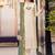 Off white heavy faux georgette embroidery designer salwar suit
