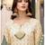 Off white heavy faux georgette embroidery designer salwar suit