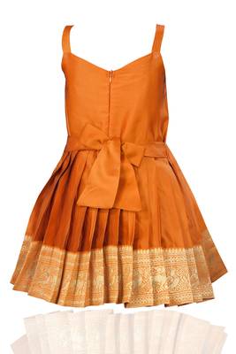 Baby Girl's Pattu Pavadai Frock Dress For Kids 2