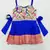 Baby Girl's Pattu Pavadai Blue Frock Dress For Kids