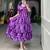 Women's Georgette With Floral Print Stylish Western Dress