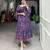  Georgrtte With Floral Print One Piece Dress For Women's