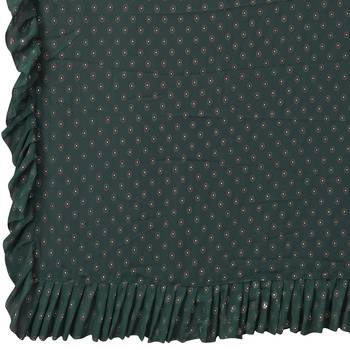 Bottle Green Embellished Georgette Saree With Blouse Piece 2
