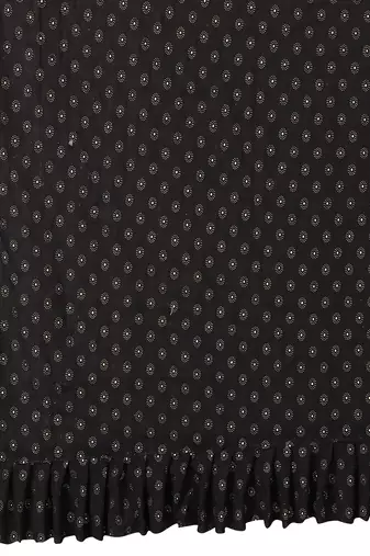 Black Embellished Georgette Saree With Blouse Piece