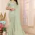 Pista Green Embellished Georgette Saree With Blouse Piece