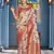 Mauve::Multicolour Printed Silk Blend Saree With Blouse Piece