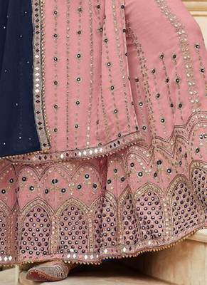 Pink Georgette Party Wear Salwar Kameez 3