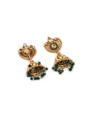 Gold plated green hydra necklace set 5