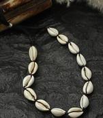 Sasha  seashell kodi necklace with adjustable dori with drawstring closure