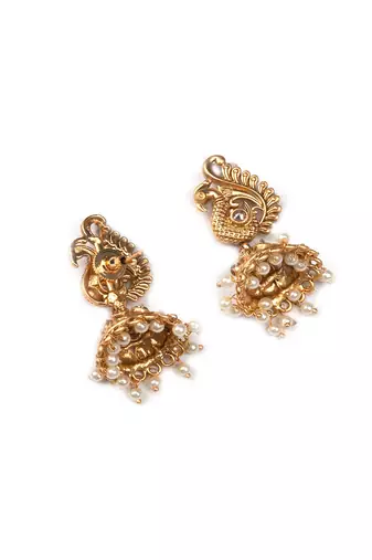 Gold plated mayuraksh hydra necklace set