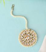 Sasha  maang tika traditional kundan pearls for women and girls