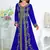 Royal-Blue color Full Sleeves Handmade Moroccan Kaftan  with hijjab