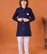 Kids Traditional Ethnic Wear Indo Western Kurta Pajama Set for Boys