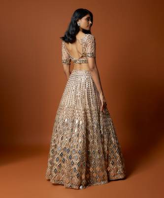 Gold Embroidered Lehenga Set 2